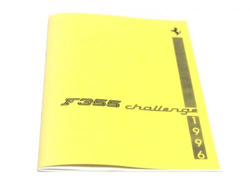Ferrari f355 challenge 1996 spare parts manual
