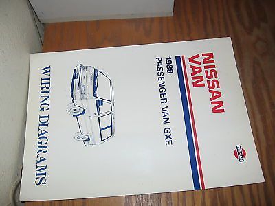 1988 nissan van factory service manual wiring diagrams