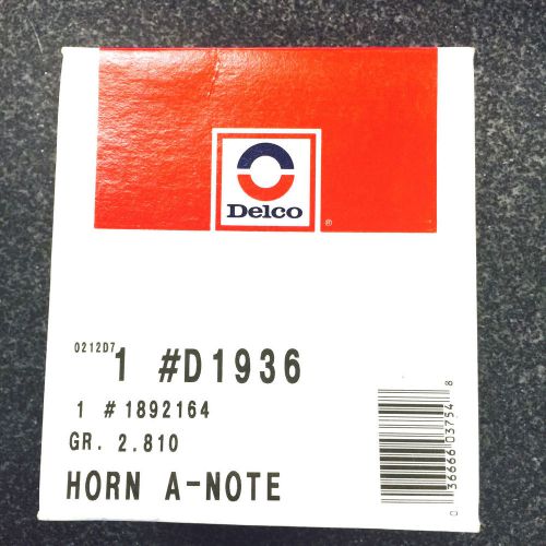 Nib 1969-1981 corvette  a- note horn, gm p/n - 1892164, delco-remy  p/n - d1936