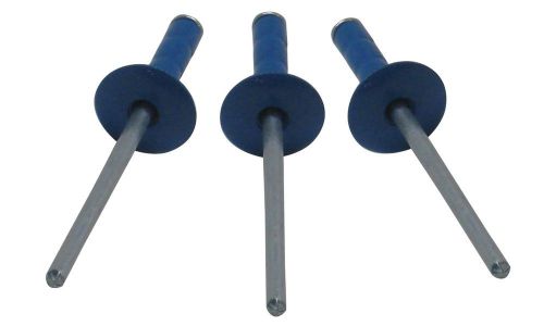 Multi grip 1/8" chevron blue large head rivets pop rivet 250ct racing fasteners