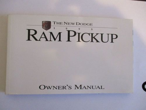 1995 ram pickup owners manual