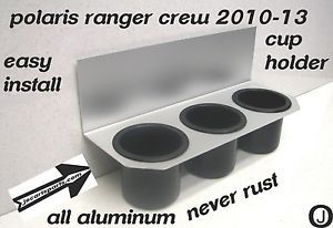 Polaris ranger 3 cup drink holder polished aluminum &gt;&gt;&gt; also great on boats