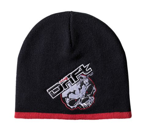 Drift adult skull beanie / hat - osfm - black / red 5245-509