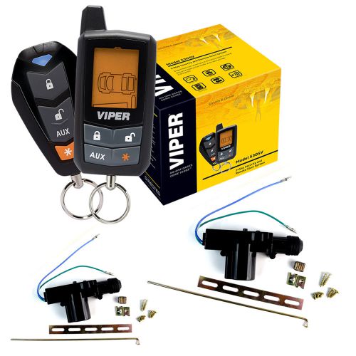 Viper 5305v  2  door locks 2 way car alarm keyless entry remorte start system