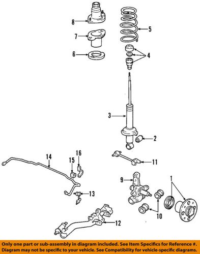 Honda oem rear suspension-spring insulator 52686s5a004