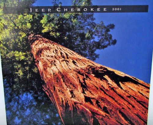 2001 jeep cherokee original oversized color sales brochure