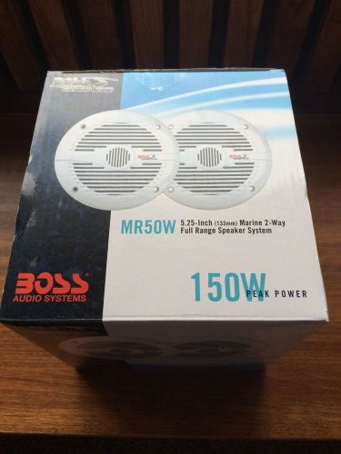 2 boss marine mr50w speakers