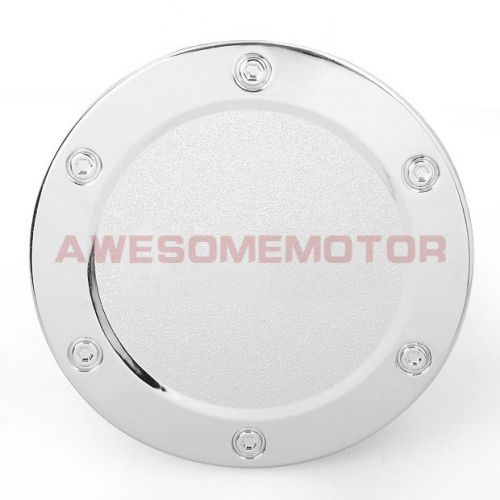 Chrome door gas tank cover oil fuel cap decor for 07-13 gmc yukon xl 1500 am
