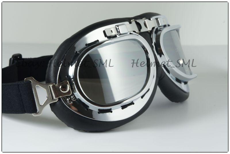 Buy Oldfashioned Aviator Pilot motorcycle Goggles Sunglasses Eye Wear