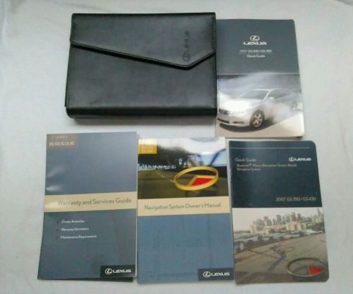 2007 lexus gs 430 missing owners manual with case