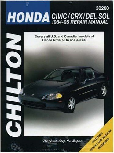 Honda civic/crx/delsol 1984-95 repair manual