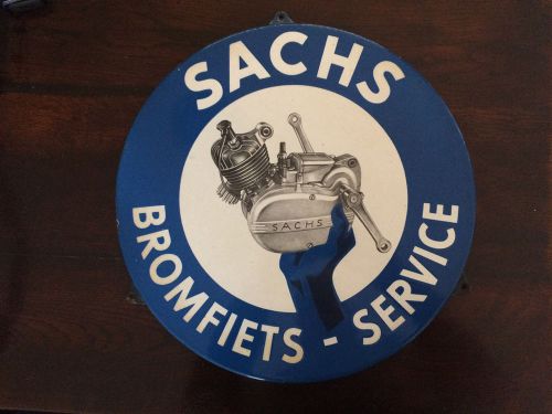 Rare antique porcelain enamel sign sachs  1940's - '1950's