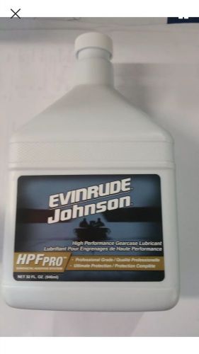 Johnson/evinrude/omc hpf pro gearcase lube gear oil qt quart 0778755; 778755