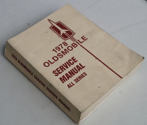 1978 oldsmobile all series factory service shop repair manual (36127)