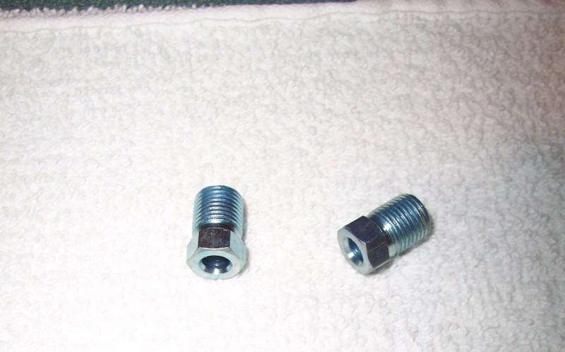 Metric invert flare steel tube nuts 10mm x 1.0 - pkg/5