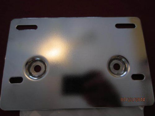 Harley davidson/indian cruiser chrome license plate bracket w/reflector