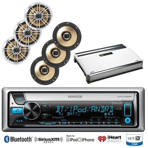 Kenwood marine bluetooth cd usb radio,720w amplifier,6 polk marine 6.5&#034; speakers