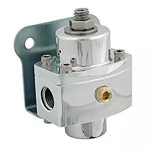 Aeromotive 13255 adjustable fuel regulator polished gasoline alcohol 2 port e85