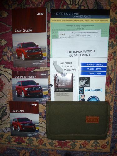 2014 jeep grand cherokee owners manuals