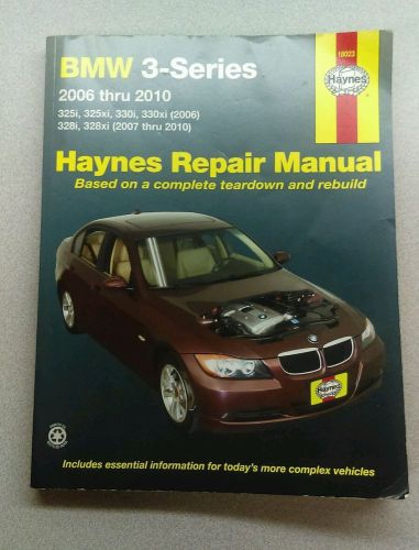 Haynes repair manuel bmw 3-series 2006-2010 compete teardown &amp; rebuild 18023