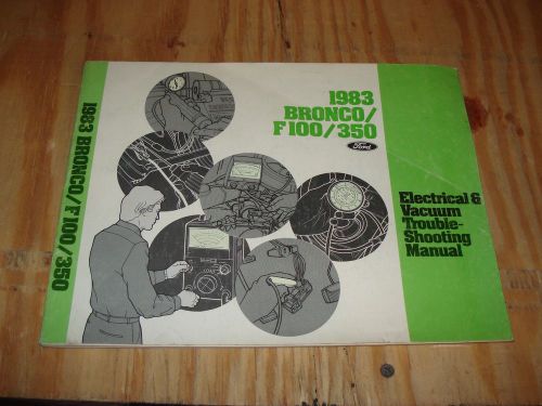 1983 ford f150 bronco truck wiring diagrams service manual shop book original