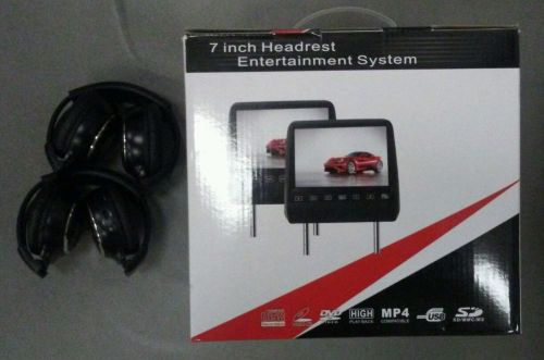 7 inch dual headrest entertainment system