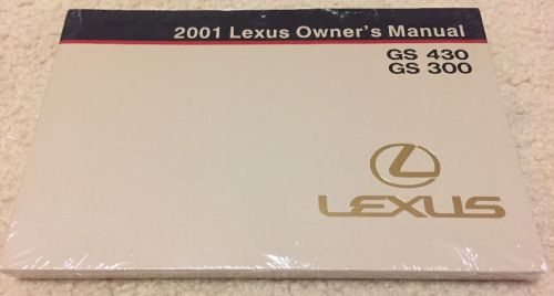 2001 lexus gs430/gs300 owner&#039;s manual - brand new - plastic sealed