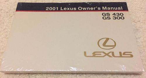 2001 lexus gs430/gs300 owner's manual - brand new - plastic sealed