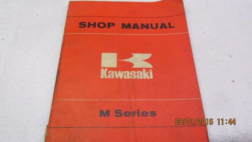 Kawasaki m series 90 motorcycle factory shop repair manual c 1973