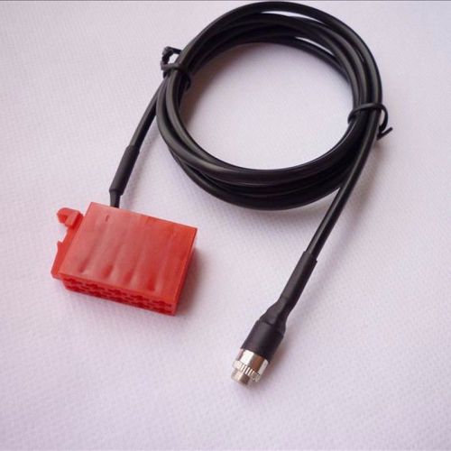 Aux line in cable adapter iso 10 pin port for vw blaupunkt