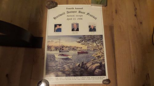 Posters 1st and 4th Hartwell Antique Boat Festibal Annual 1993 & 1996, image 1