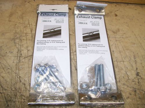 2 nos 3 in exhaust band clamps stainless new nice
