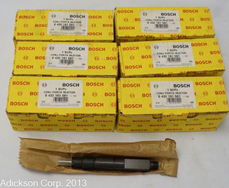 6 bosch 0 432 191 591 diesel fuel injectors !  0432191591