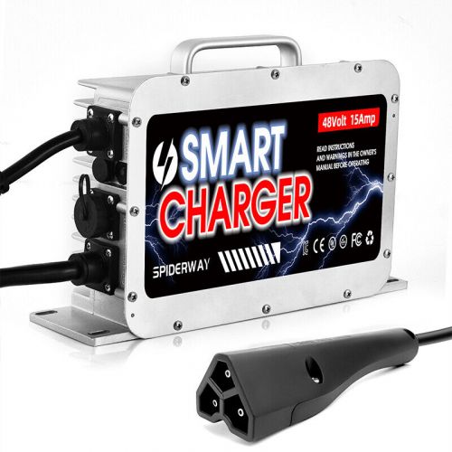 48 Volt 15A Golf Cart battery Charger for EZGO RXV Golf Cart 3 Pin Triangle Plug, AU $179.99, image 3