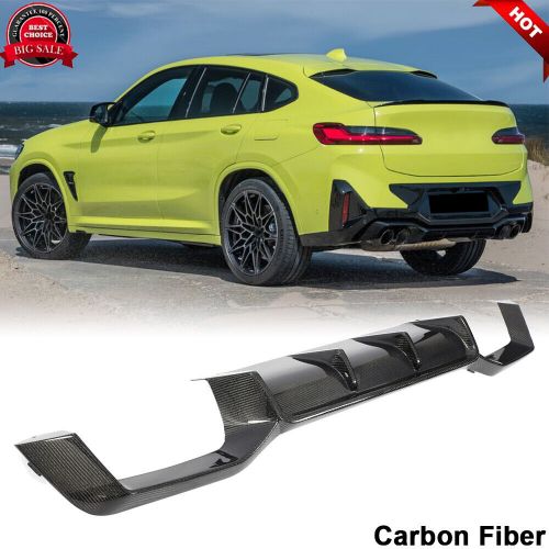 For BMW X4M F98 LCI 2022UP REAL CARBON Rear Bumper Diffuser Lip Spoiler Body Kit, US $499.00, image 12
