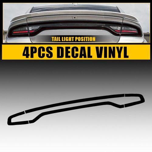 Tail Light Cutout SMOKE Precut Vinyl Tint Overlays FOR 2015-2023 Dodge Charger, US $21.99, image 7