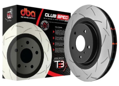 Dba 2020+ chevrolet corvette c8 j55 z51 front slotted 4000 series rotor