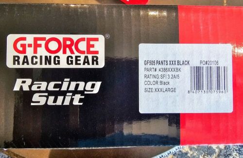 G-FORCE 4386XXXBK GF505 Driving Pants SFI 3.2A/5 - Triple Layer - Black - 3XL, US $199.00, image 2