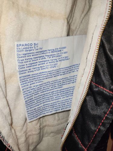 Sparco Race Suit 56 Srl Karting Homologation Regulations CIK-FA 2001Level 1, US $149.99, image 4