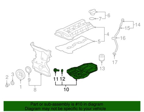 Genuine Mitsubishi Oil Pan 1200A394, US $216.95, image 3