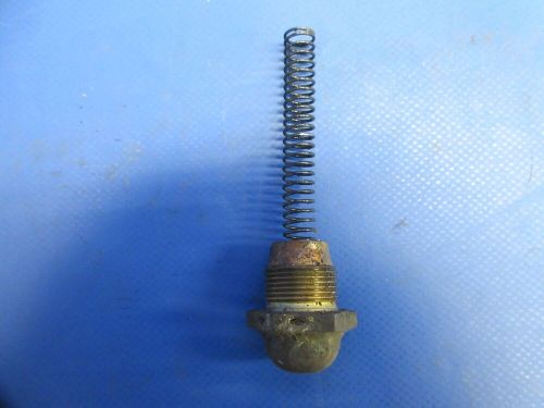 Continental 300 oil pressure relief valve cap &amp; plunger p/n 21114 (0824-870)