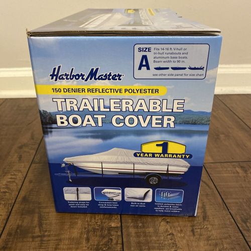 Harbor Master 150 A Denier Polyester Water-Resistant Boat Cover Size A NEW 14-16, US $54.99, image 2