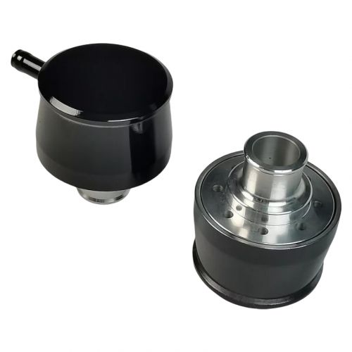 Buy Black Billet Aluminum Valve Cover Breather & PCV Pair w/ Grommet