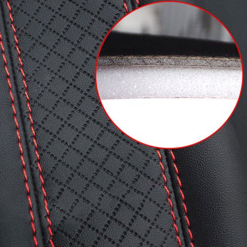 1pc Red Leather Car Seat Belt Strap Cover Pad Shoulder Comfort Cushion Harness, US $7.91, image 2