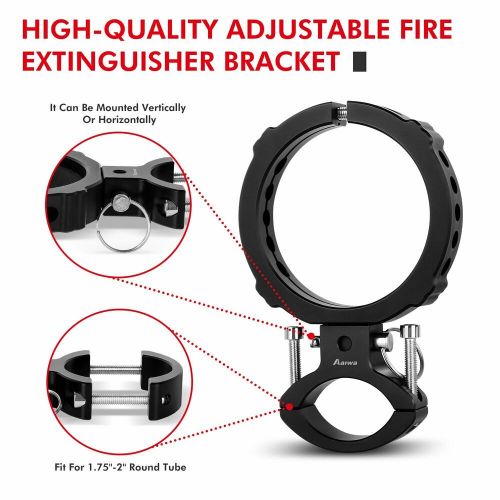 Car Roll Bar Fire Extinguisher Holder Mount Bracket Adjustable for Jeep Wrangler, US $39.89, image 2