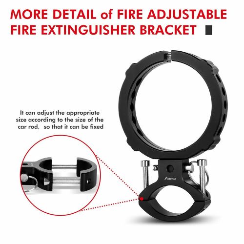 Car Roll Bar Fire Extinguisher Holder Mount Bracket Adjustable for Jeep Wrangler, US $39.89, image 3
