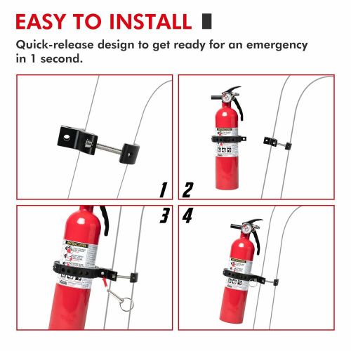 Car Roll Bar Fire Extinguisher Holder Mount Bracket Adjustable for Jeep Wrangler, US $39.89, image 7