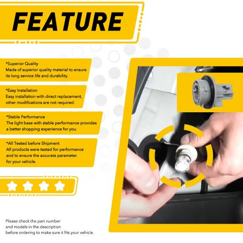 NEW For TOYOTA TURN SIGNAL LAMP BULB SOCKET CONNECTOR 90075-99078, US $11.99, image 6