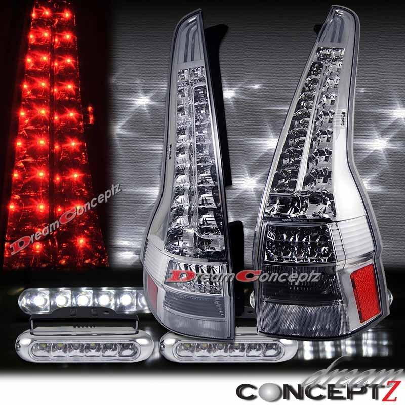 Buy HONDA CRV LED TAIL LIGHTS CHROME HOUSING CLEAR LENS L.E.D DAYTIME