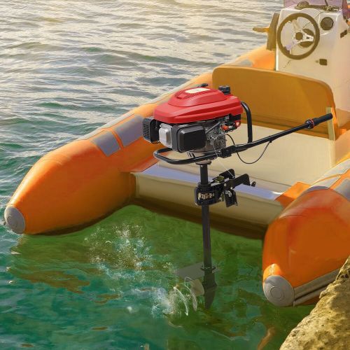 3.2 KW 4 Stroke Heavy Duty Outboard Motor Boat Outboard Engine Air Cooling 200cc, US $426.06, image 14